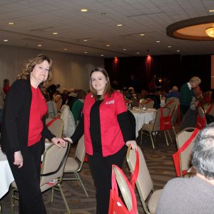 Employees Ann Marie Bowen and Kim Rowan