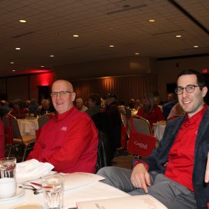 CFO seated with other employees