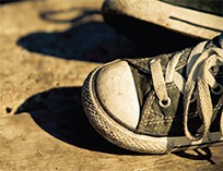 Photo of a child's shoes